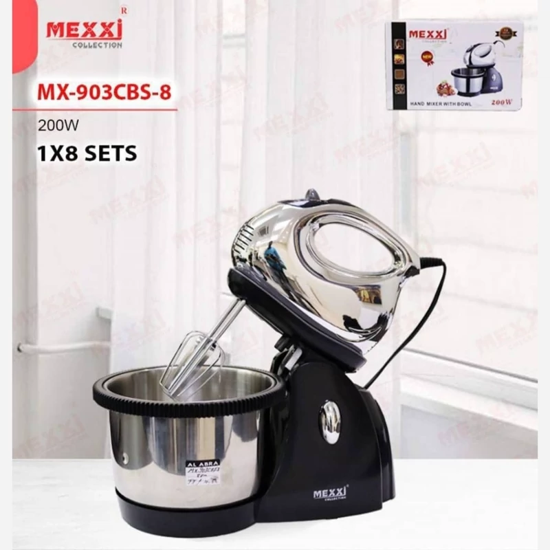 همزن برقی کاسه دار استیل مکسی، توان 200 وات